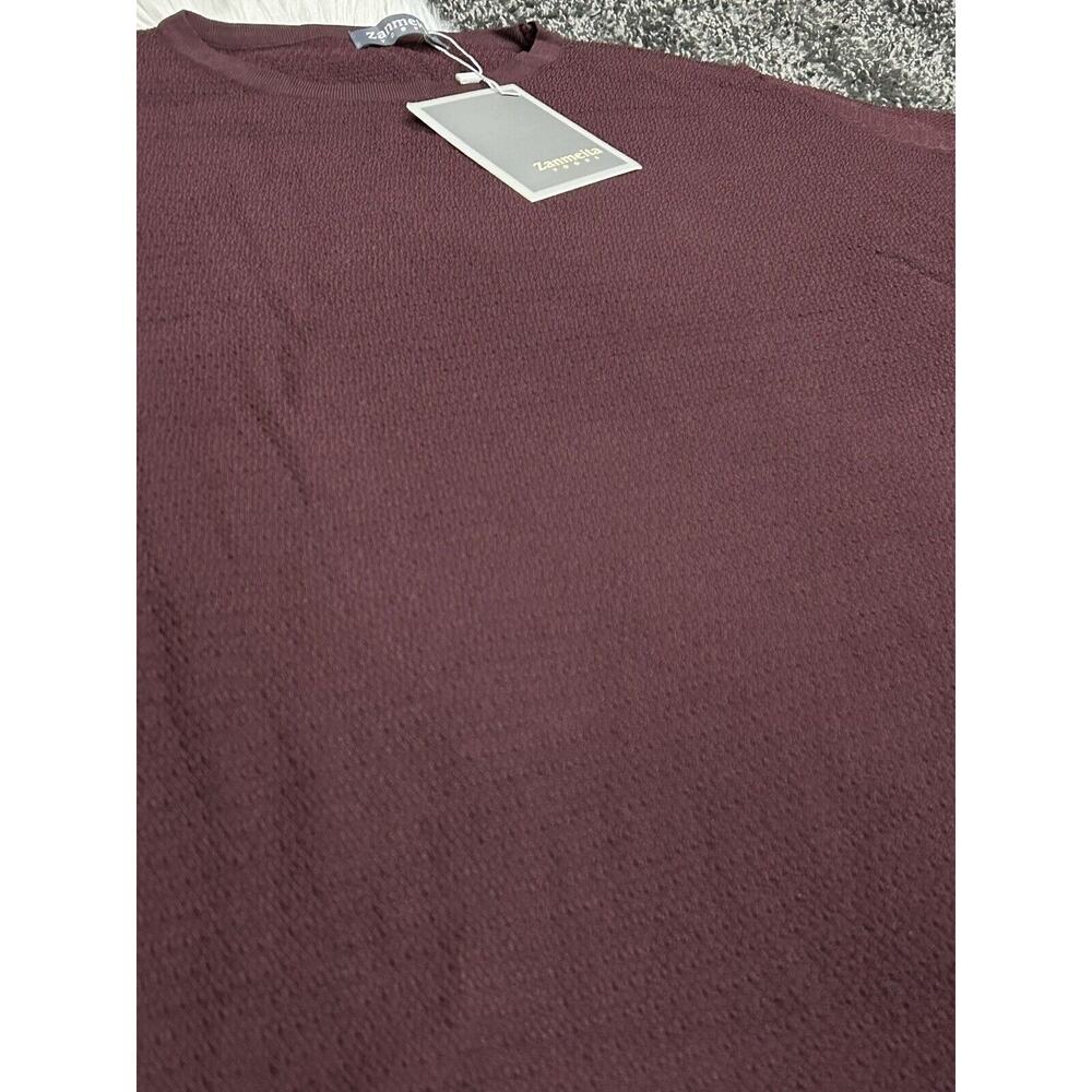 Deep Burgundy Zanmeita Vogue Bead Yarn Oversized Tunic Size Medium - Picture 2 of 4